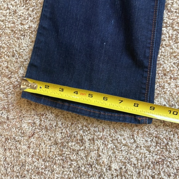 White House Black Market skinny flare four regular dark blue jeans - Picture 9 of 9